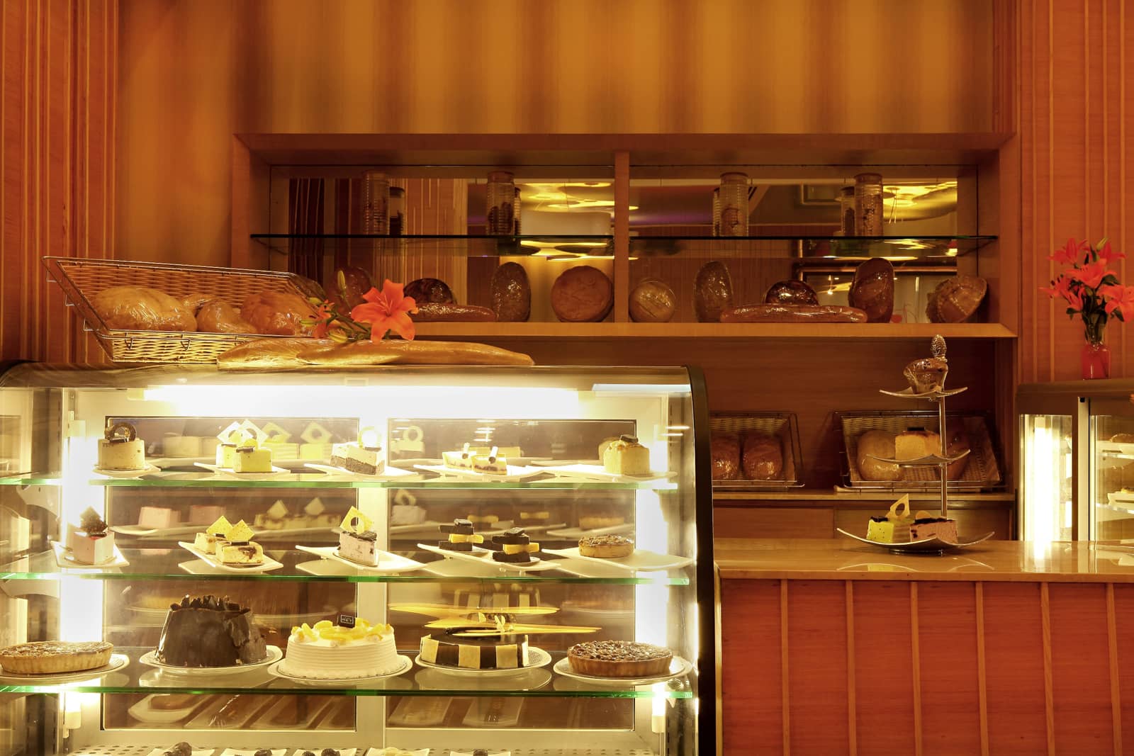 A spread of pastries and canapés at the Zing GourMET Shop
