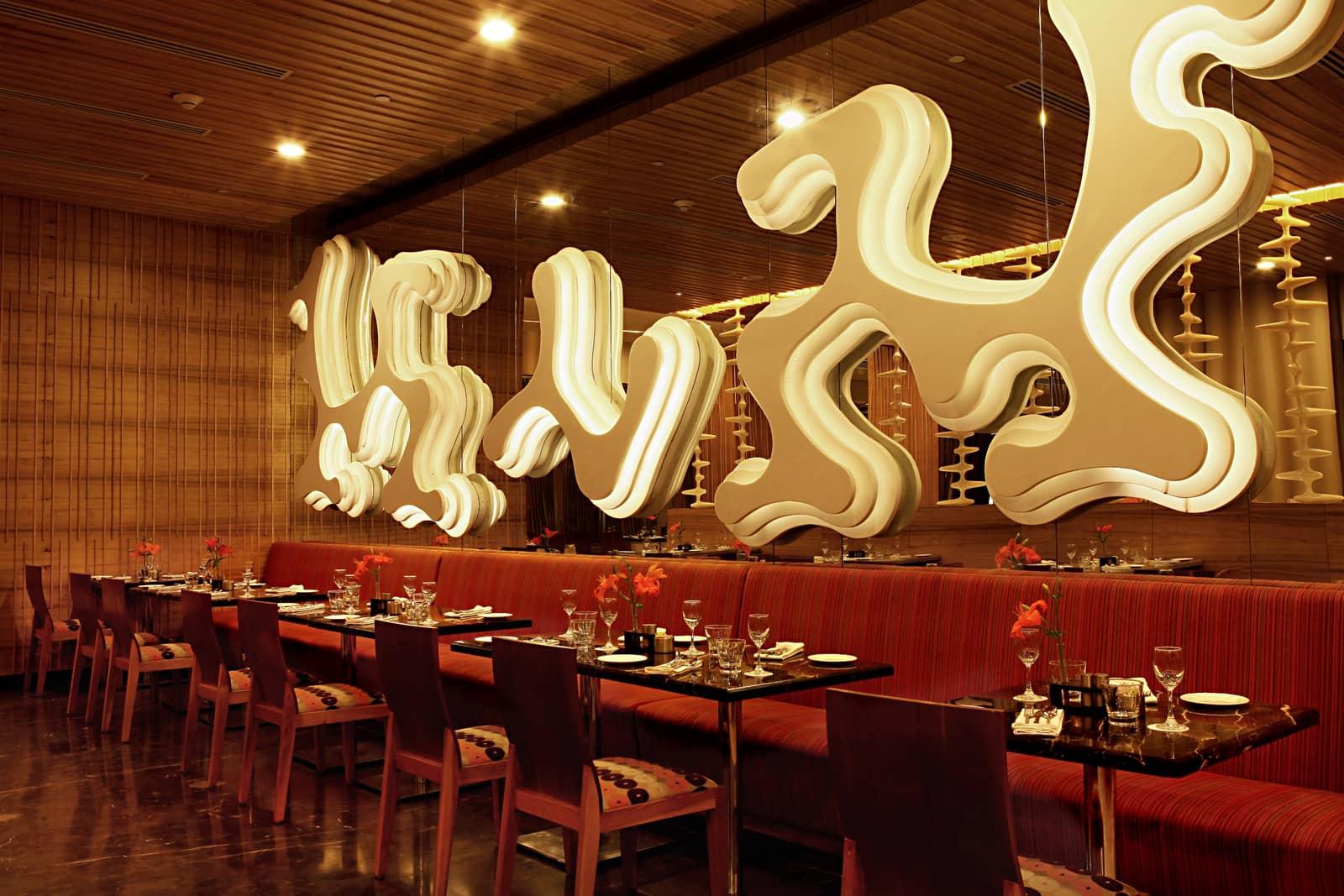 The dining room at Zing