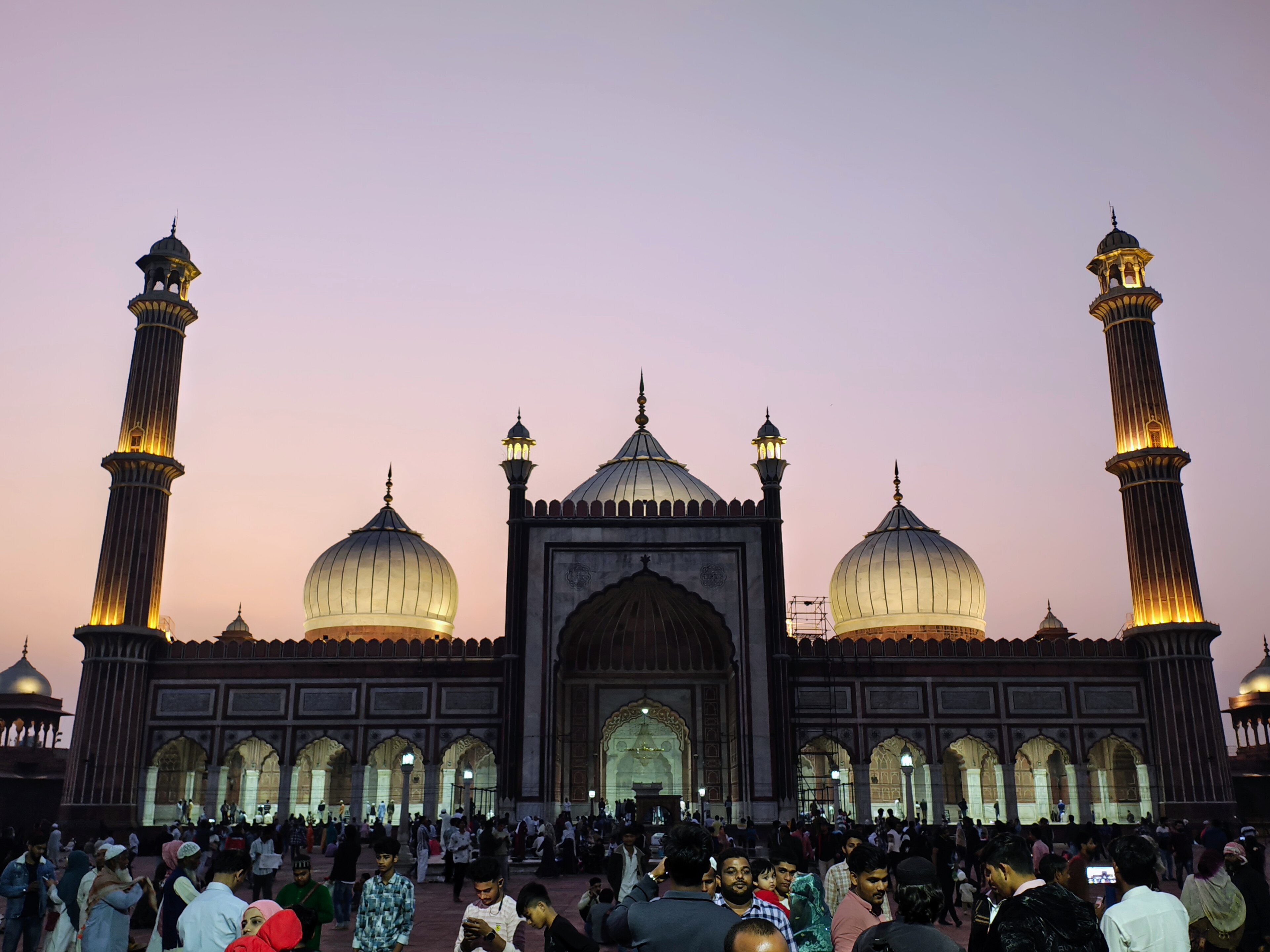 Jama Masjid, Old Delhi, at dusk